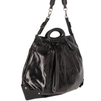 Marni Tote Bag aus Lackleder in Schwarz
