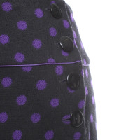 Hobbs skirt in black / violet