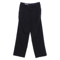 Jil Sander Paire de Pantalon en Laine en Bleu