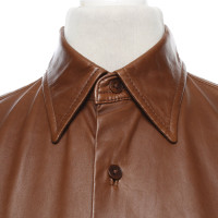 Ralph Lauren Black Label Top Leather in Brown