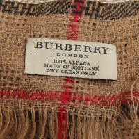 Burberry Alpaca scarf with checked pattern