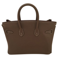 Hermès Birkin Bag 25 Leer in Grijs