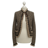 Chanel Cardigan in cream / dark brown