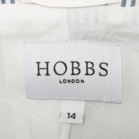 Hobbs Striped blazer in blue / white