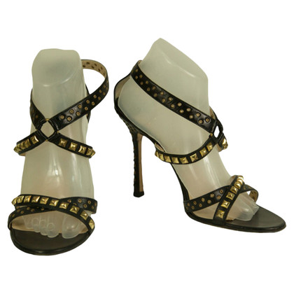 Jimmy Choo Sandals Leather in Black
