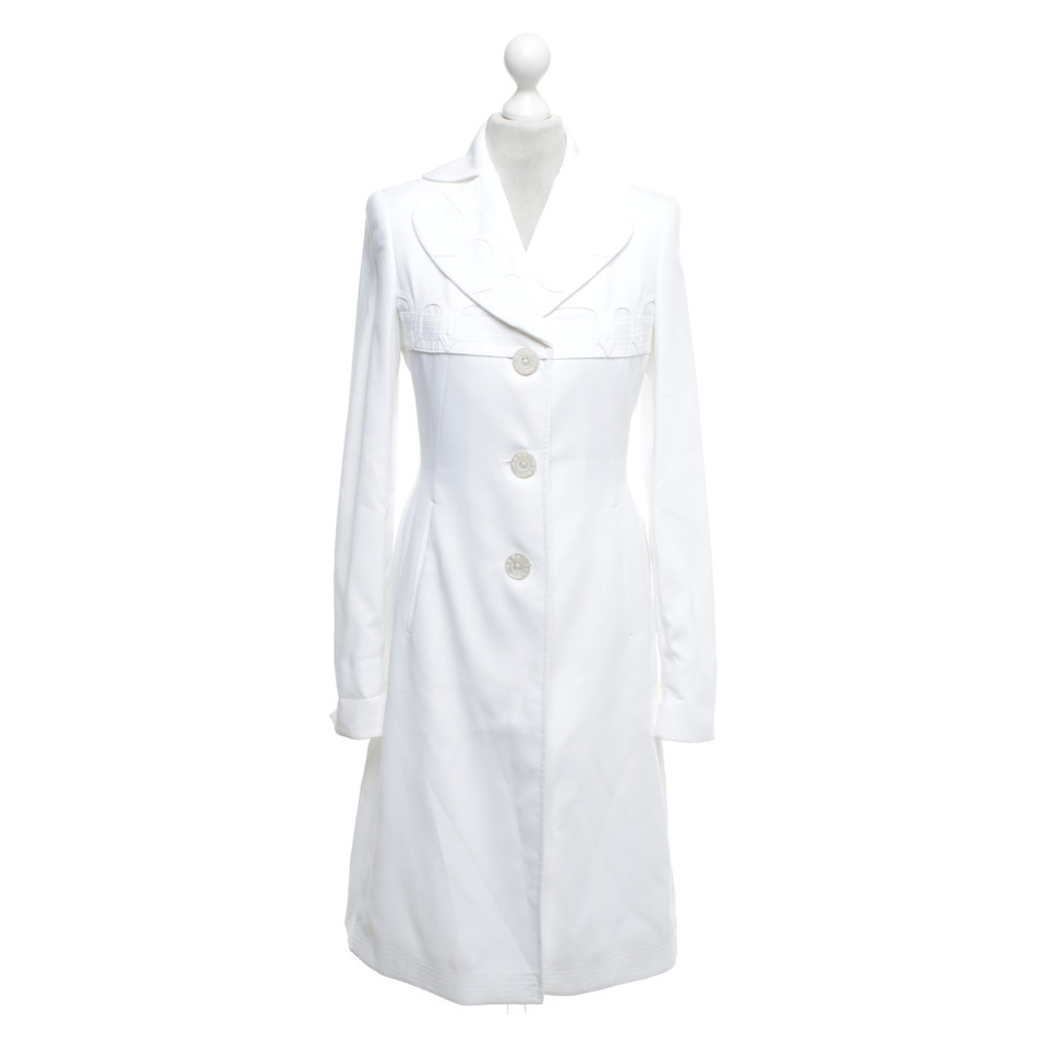 Rena Lange White coat with details