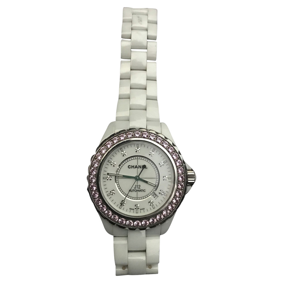 Chanel Armbanduhr aus Stahl in Weiß