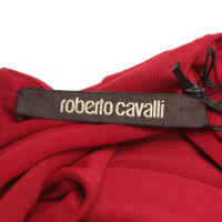 Roberto Cavalli Vestito in Viscosa in Rosso