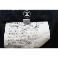 Chanel Jacke/Mantel aus Wolle in Bordeaux