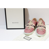 Gucci Sneakers Leer in Roze