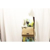 Gucci Shopper in Tela in Beige