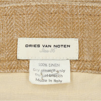 Dries Van Noten Trousers Linen in Beige