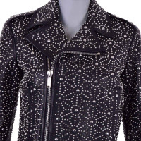 Dsquared2 Jacke/Mantel aus Leder in Schwarz