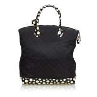 Louis Vuitton Handbag Cotton in Black