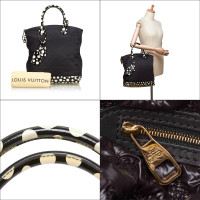 Louis Vuitton Handbag Cotton in Black