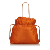 Prada Tote bag Cotton in Orange
