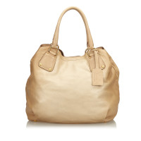 Prada Schoudertas Leer in Beige