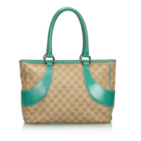 Gucci Tote Bag aus Canvas in Beige