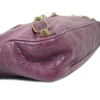 Balenciaga Shopper Leer in Violet