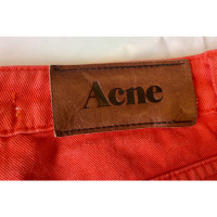 Acne Jeans aus Jeansstoff in Orange