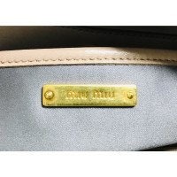 Miu Miu Clutch Bag Leather in Taupe
