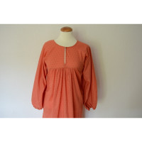 Maje Kleid aus Baumwolle in Orange