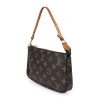 Louis Vuitton Pochette Accessoires in Tela in Marrone