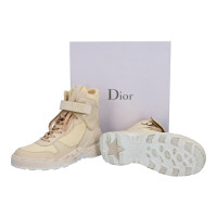 Christian Dior Sneakers Leer in Beige
