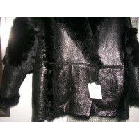 Drome Veste/Manteau en Fourrure en Noir