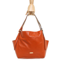 Burberry Handbag Leather in Orange