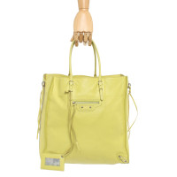Balenciaga Handtasche aus Leder in Gelb