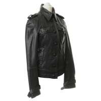 Drykorn Lederjacke in Schwarz