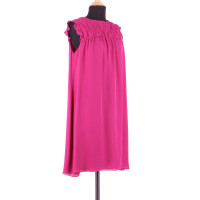 Longchamp Dress Silk in Fuchsia
