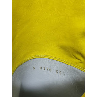 Sergio Rossi Stiefel aus Wildleder in Gelb