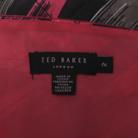 Ted Baker zijden jurk met patroon