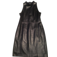 Chanel Dress Leather in Black