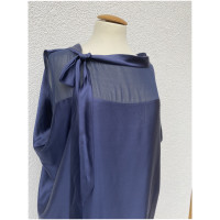 Talbot Runhof Robe en Soie en Bleu