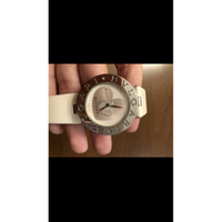 Bulgari Armbanduhr aus Leder in Weiß