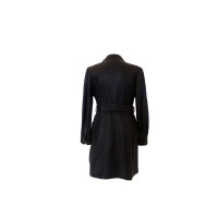 Chanel Jacke/Mantel aus Leder in Schwarz
