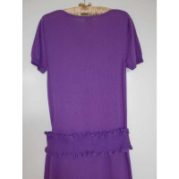 Red Valentino Kleid aus Baumwolle in Violett