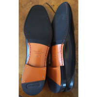 Santoni Chaussures à lacets en Cuir en Noir