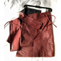 Isabel Marant Skirt Leather in Bordeaux