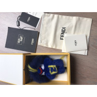 Fendi Sac à main/Portefeuille en Fourrure en Bleu