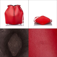 Alexander McQueen Handtasche aus Leder in Rot