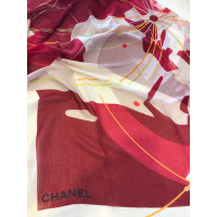 Chanel Sjaal Zijde in Rood
