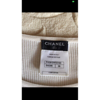 Chanel Strick aus Baumwolle in Creme