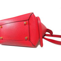 Céline Belt Bag Medium en Cuir en Rouge