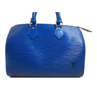 Louis Vuitton Speedy Leer in Blauw