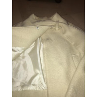Blumarine Jacke/Mantel aus Wolle in Creme