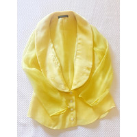 Alexander McQueen Top Silk in Yellow
